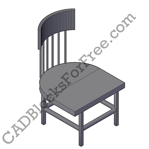Dining Chair Free AutoCAD Block In DWG