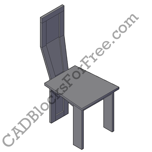Dining Chair Free AutoCAD Block In DWG