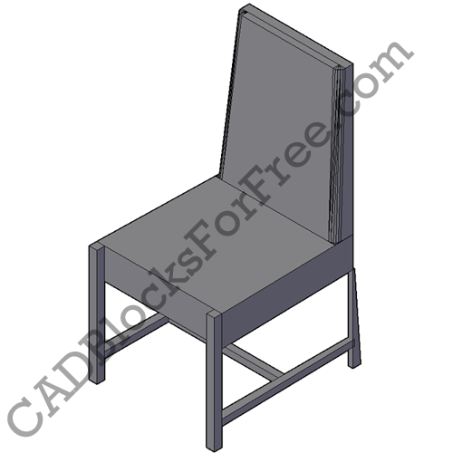 Dining Chair Free AutoCAD Block In DWG