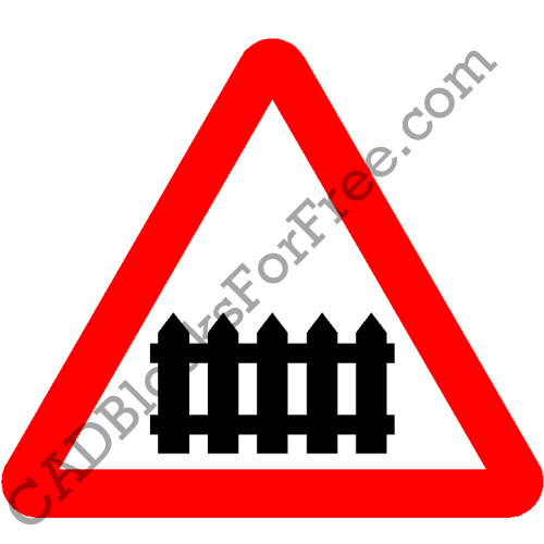 Level Crossing with Barrier or Gate Ahead