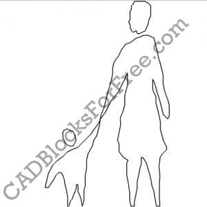 Woman | Free AutoCAD block in DWG