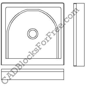 Shower Door | Free AutoCAD block in DWG