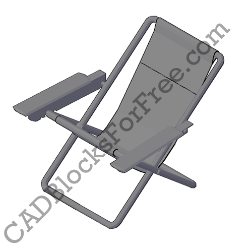 Folding Chair Free Autocad Block In Dwg