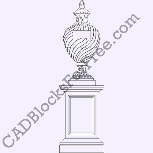 Pope’s Urn and Pedestal